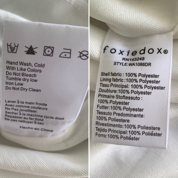 Foxiedox White Gold Flip Sequin Mini Dress XS - Picture 15 of 16